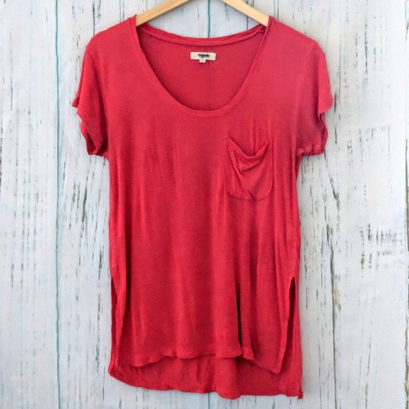 3/$20 Madewell Anthem Pocket Scoop Neck Tee - Picture 2 of 6